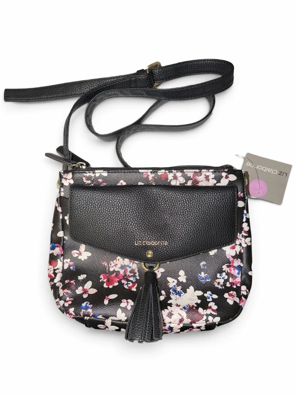 NWT Liz Claiborne Clementine Floral Crossbody Purse